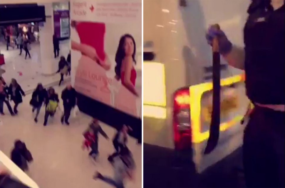 Momente de panică într-un mall din Londra. Mai mulţi indivizi înarmaţi cu cuţite s-au luat la bătaie