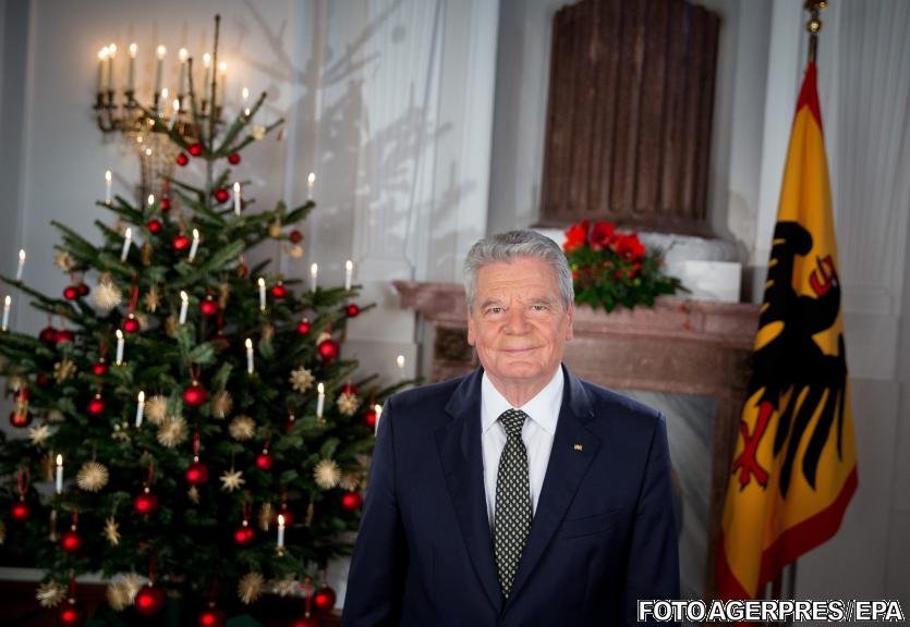 Gafa imensă făcută de preşedintele Germaniei în timpul discursului de Crăciun