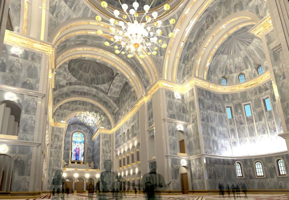 Cum va arăta Catedrala Mântuirii Neamului la interior. FOTO cu machetele publicate de BOR 353723