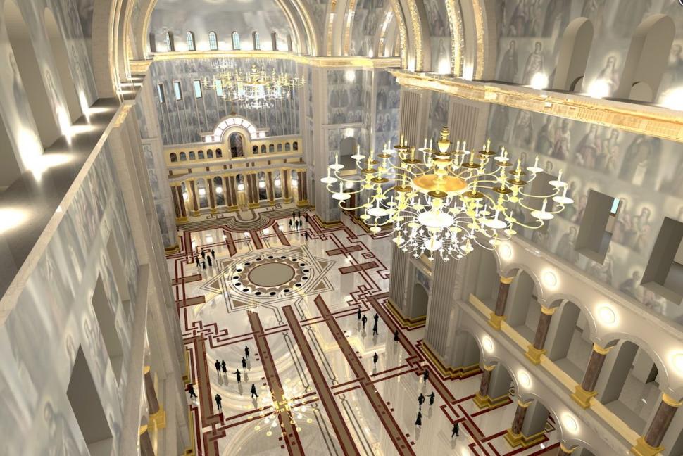 Cum va arăta Catedrala Mântuirii Neamului la interior. FOTO cu machetele publicate de BOR 353725