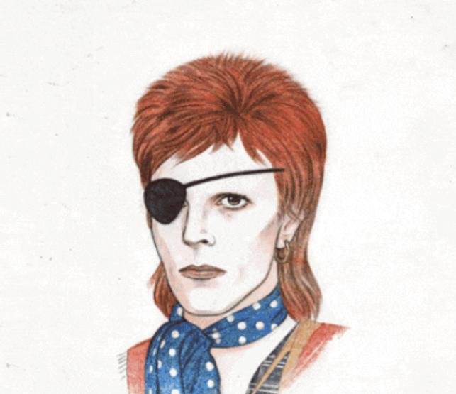 David Bowie, mereu surprinzător. Modul inedit în care este omagiat de o desenatoare britanică