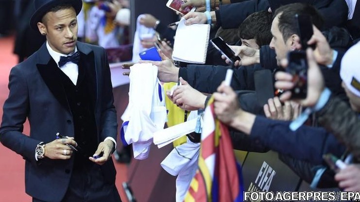 Neymar, fair-play la gala decernării Balonului de Aur: Messi este cel mai bun din lume