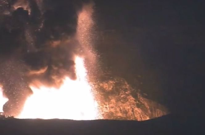 O erupţie recentă a unui vulcan din Hawaii a creat un obiect bizar. „Din câte ştiu eu, este unicul lucru care...”