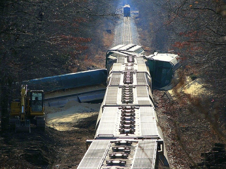 Un tren de marfă a deraiat în Bulgaria