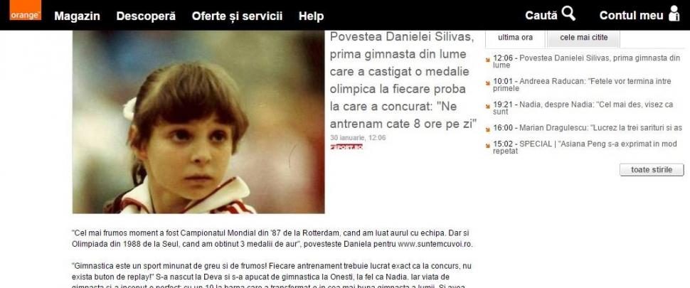 Răspunsul minunat dat de o celebră gimnastă din România unei companii de telefonie mobilă 359538