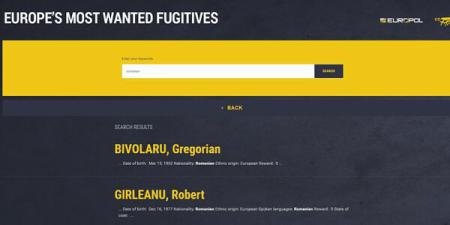 Two Romanians, on the list of Europe’s most wanted