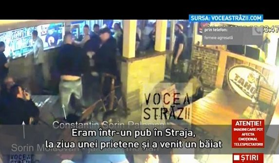 UPDATE. Interlopul care a bătut o tânără într-un bar din Hunedoara a fost reținut. Jandarmul este anchetat și el de superiori