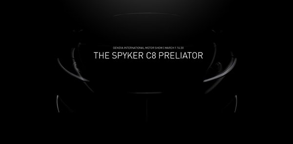 Spyker, prima imagine cu viitorul lor supercar