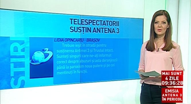 Mii de oameni, alături de Antena 3. Telespectatorii se solidarizează împotriva abuzului