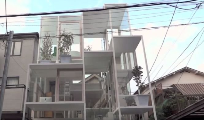 VIDEO. Idei nebune de locuit în Japonia! Casa transparentă