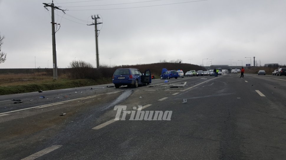 Accident grav în județul Sibiu. Cinci victime