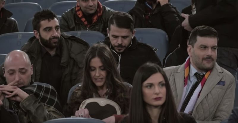 Farsă fabuloasă făcută unui spectator, la meciul dintre AS Roma şi Real Madrid