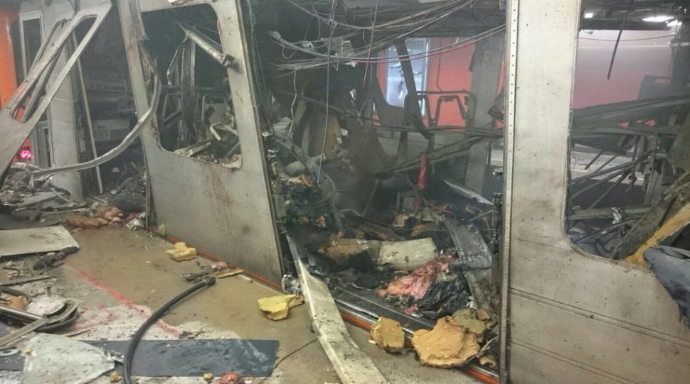 Imagini terifiante. Momentul exploziei de la metroul din Bruxelles. VIDEO