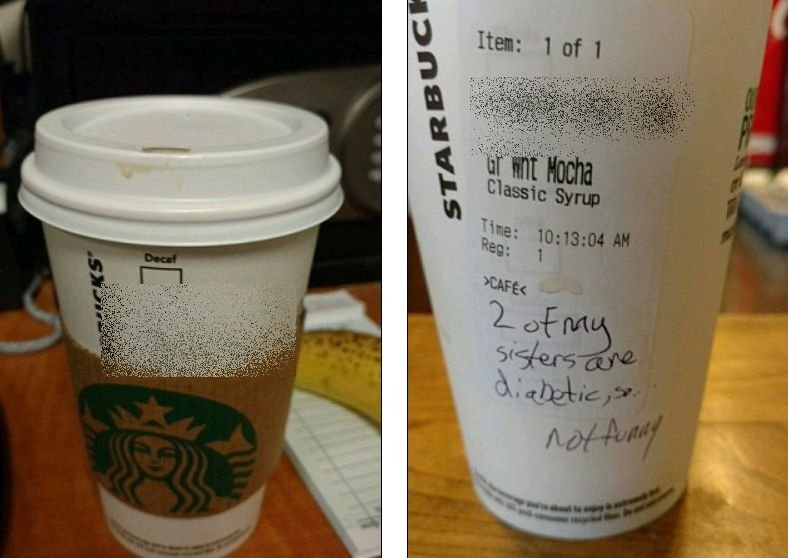 Și-a luat o cafea de la Starbucks și a fost șocat de mesajul găsit pe pahar. Incidentul NU a fost trecut cu vederea!