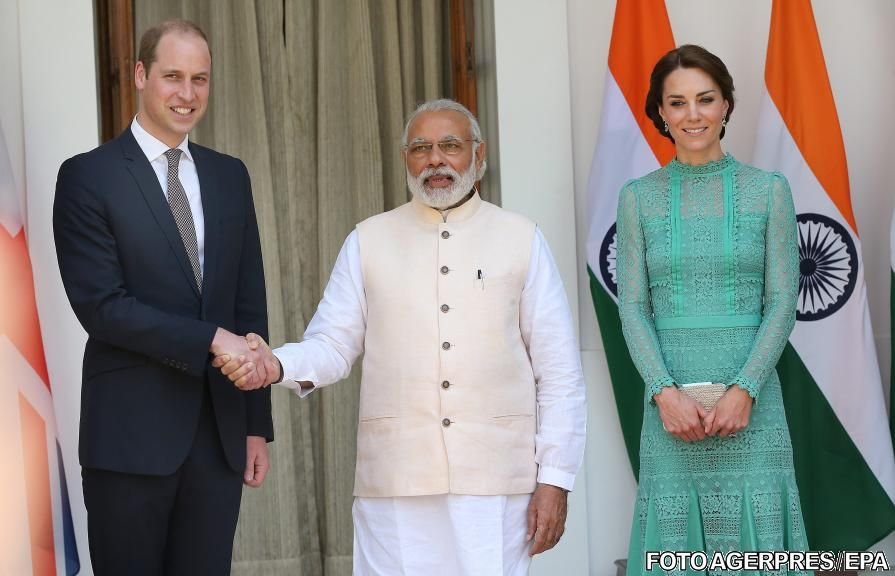Imaginea care face înconjurul lumii! Ce s-a întâmplat cu Prințul William, după strângerea de mână cu premierul indian. Fotografii nu au ratat momentul