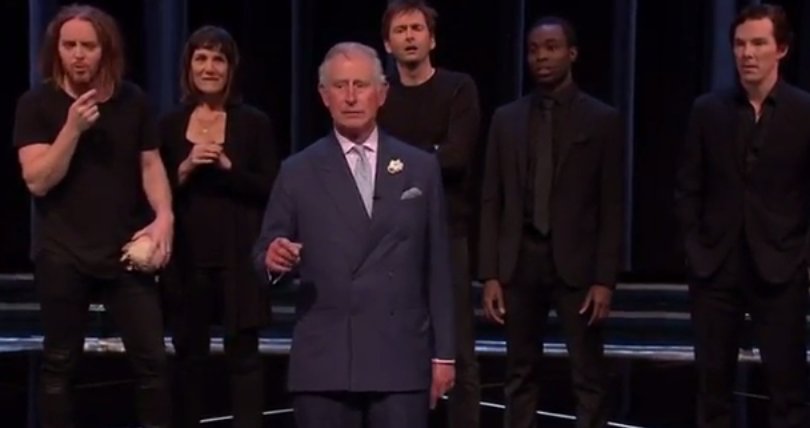 Prințul Charles, apariție extraordinară pe scenă în rolul lui Hamlet. Omagiu lui Shakespeare