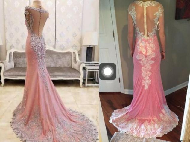 Si-a comandat rochia pentru bal de pe internet, dar a avut un soc cand a primit coletul! Cum arata de fapt tinuta  377404