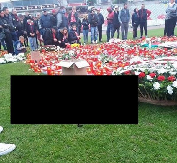 Apariție înduioșătoare la altarul de flori și lumânări de la Dinamo, devenit loc de pelerinaj după moartea lui Ekeng 