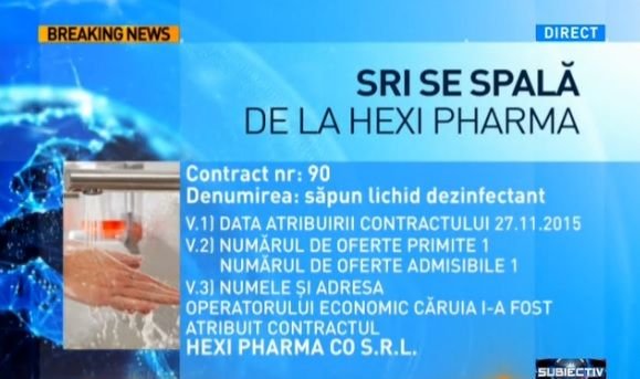 SRI folosește produse Hexi Pharma