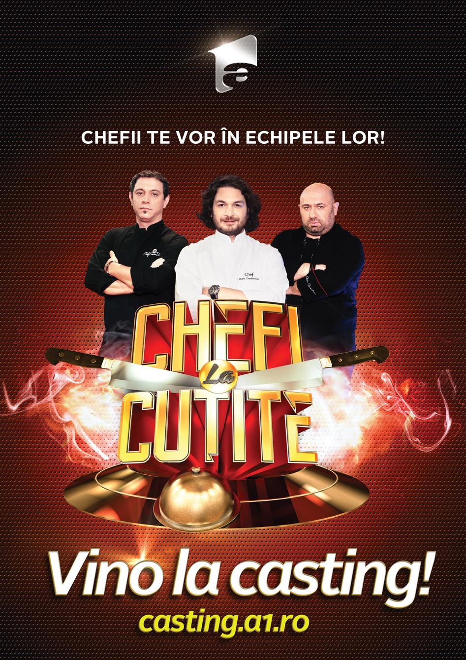 Antena 1 deschide castingul pentru cel de-al doilea sezon „Chefi la cuțite” 380247