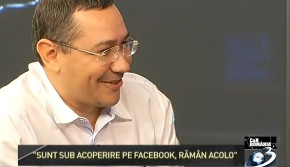 CaN România. Victor Ponta recunoaște că e &quot;acoperit&quot;