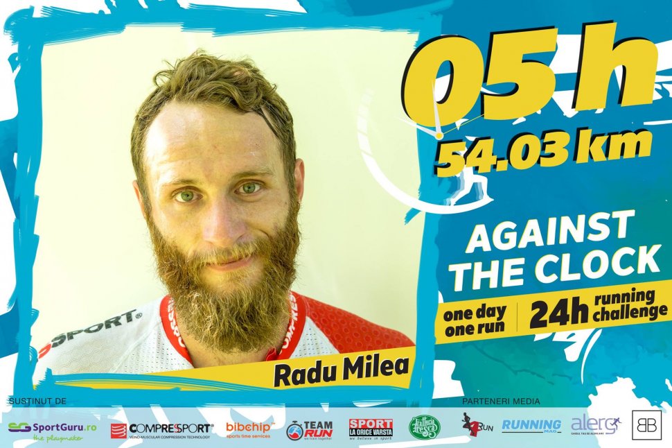 Maraton de record național. Ultramaratonistul Radu Milea îşi testează propriile limite de rezistenţă