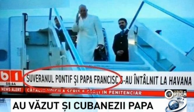 Deziluzia Optică: Au văzut și cubanezii Papa