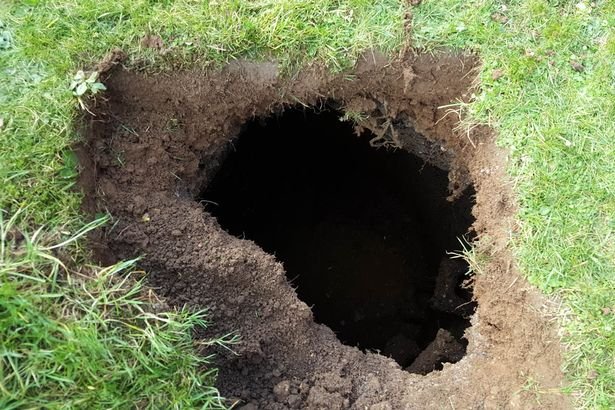 Întâmplare ciudată în grădina unei femei. O gaură a apărut ca din senin în pământ! Ce a găsit familia înăuntru