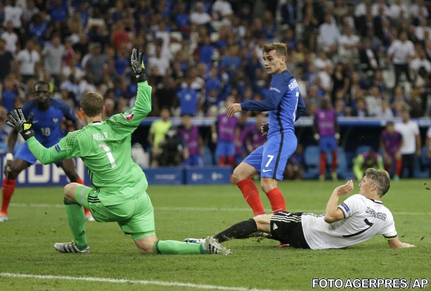 Franța învingătoare în duelul istoric cu Germania. Gazdele vor juca finala de la EURO