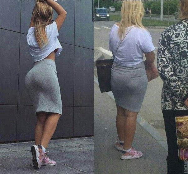 Ce inseamna Photoshopul! S-a pozat sexy, insa realitatea e alta! Cum arata de fapt blonda din imagini 392615