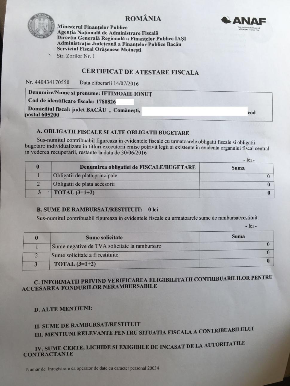 Ionuț Iftimoaie face lumină în legătură cu presupusul faliment: Singurele datorii pe care le am sunt cele morale 394592
