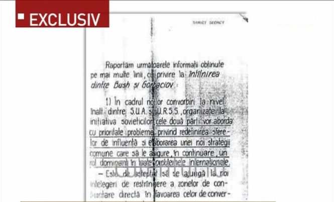 Documentul prin care era avertizat Ceauşescu