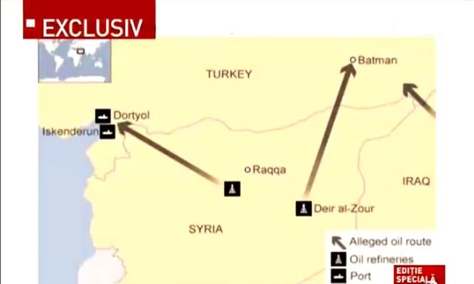 Serviciul secret rus publică imagini suspecte din satelit. Cum ajunge petrolul ISIS în Turcia