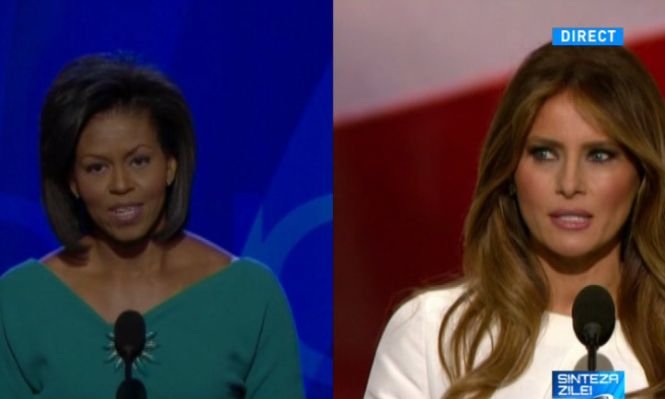 Soția lui Trump copiază discursurile lui Michele Obama