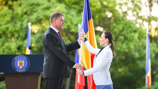 Iohannis a primit echipa olimpică a României la Cotroceni