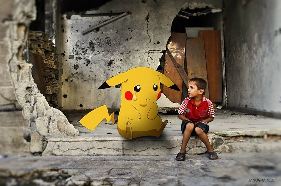 Cutremurător! Copiii sirieni cer ajutor prin intermediul unor fotografii cu Pokemon: „Găsiți-ne și veniți să ne salvați!”
