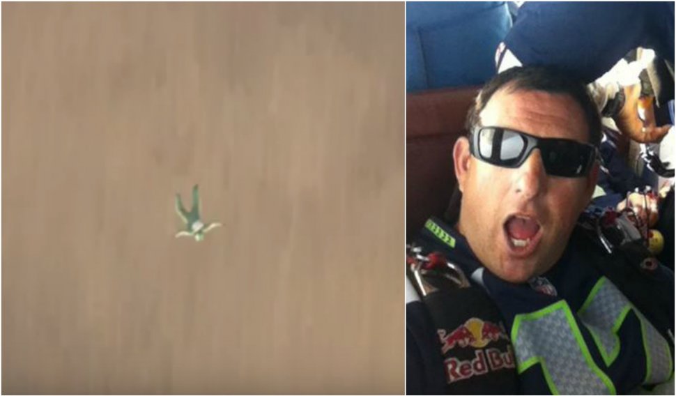 Premieră mondială: Un american a sărit de la 7.600 de metri fără parașută - VIDEO 
