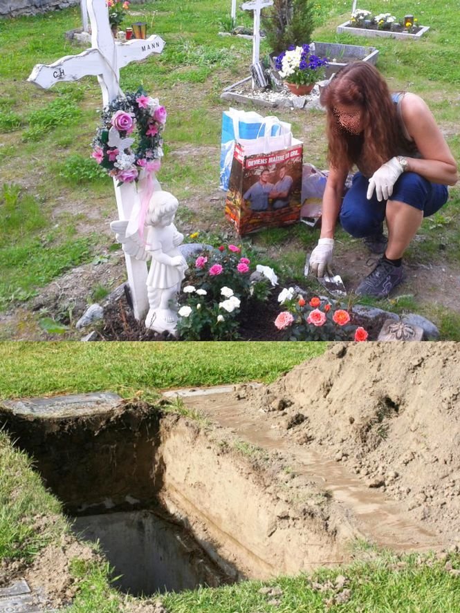 Și-a îngropat copilul în urmă cu o lună și s-a dus zilnic cu flori la mormântul lui. Ce au descoperit recent rudele femeii