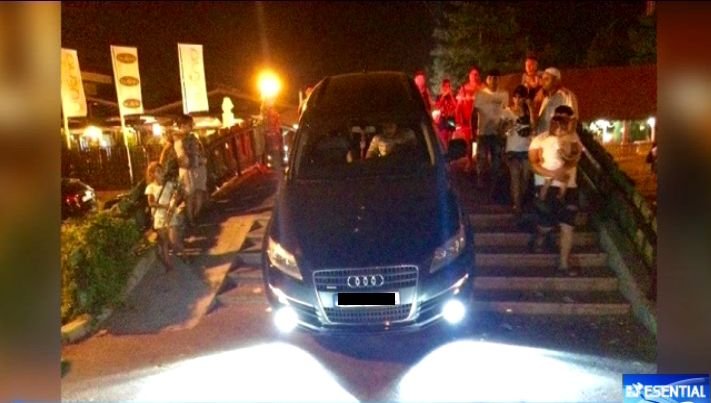 Panică în satul de vacanță Mamaia, după ce un șofer a făcut slalom cu mașina printre turiști. ”Nu mă interesează amenda! 500 de lei nu sunt bani pentru mine!” 