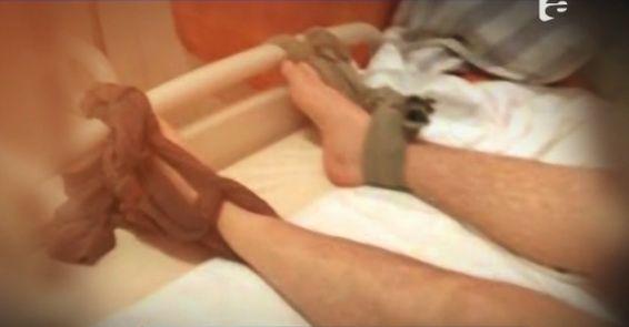 Bolnav paralizat de la brâu în jos, bătut și legat cu cârpe, la Spitalul Județean din Constanța