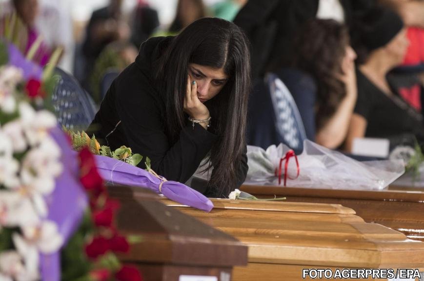 Funeralii de stat la Amatrice pentru 232 dintre victimele cutremurului din Italia. Imagini cu premierul Dacian Cioloş în Italia 