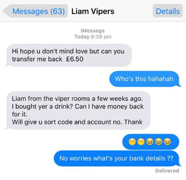 O tânără a acceptat o băutură de la un bărbat pe care l-a cunoscut într-un bar. Peste două săptămâni a primit un mesaj de la acesta. „A fost cel mai jenant moment din viața mea” 404619