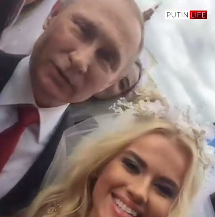 Vladimir Putin a apărut, într-o singură seară, în fotografiile de nuntă ale mai multor mirese