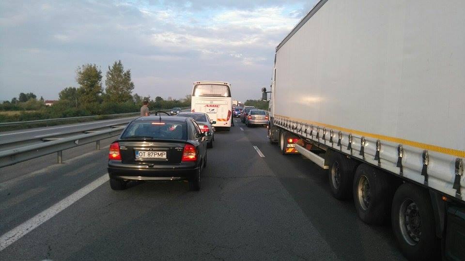 Traficul pe sensul către Capitală al Autostrăzii A1 s-a reluat 405781