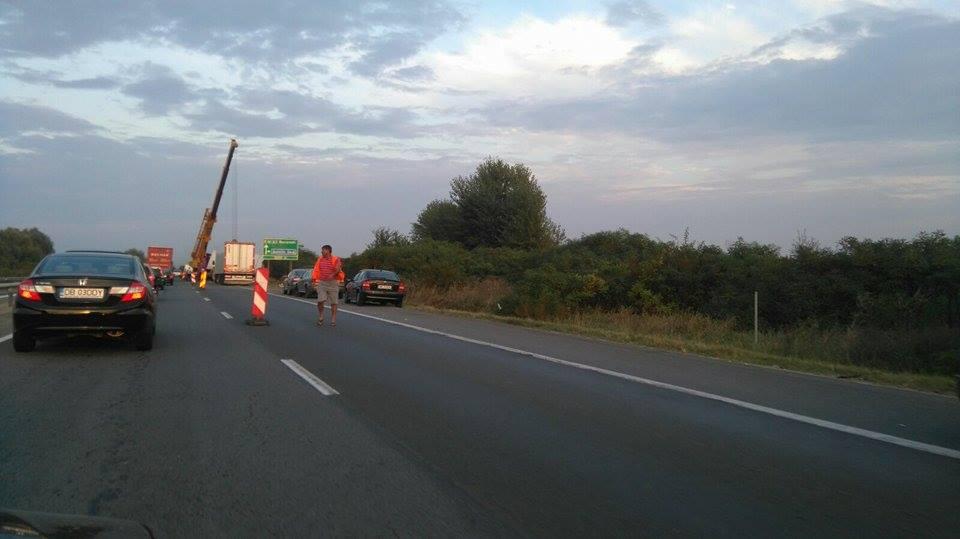 Traficul pe sensul către Capitală al Autostrăzii A1 s-a reluat 405786