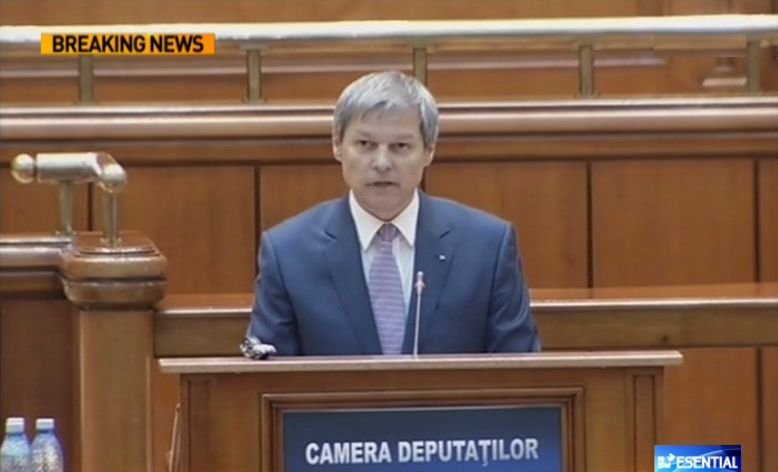 Mesajul lui Dacian Cioloș pentru parlamentari: ”Nu intenţionăm să creştem nicio taxă şi niciun impozit”