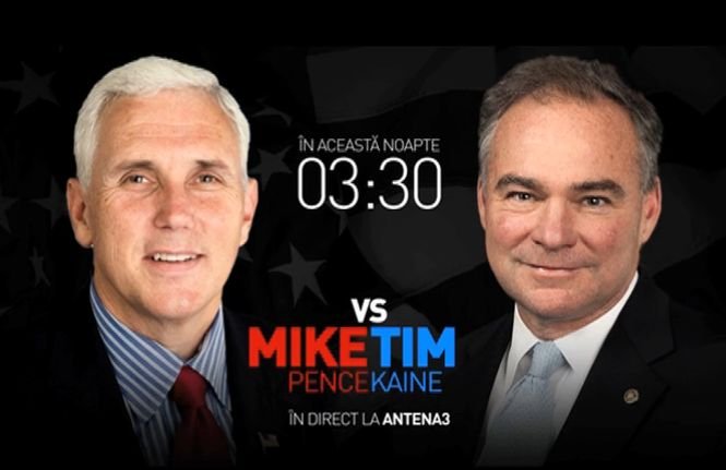 Alegeri SUA 2016: Democrați vs Republicani. Dezbaterea vicepreședinților SUA, la Antena 3
