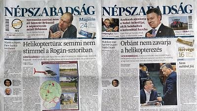 Apariția celui mai important ziar de opoziție din Ungaria a fost suspendată. Proteste în stradă