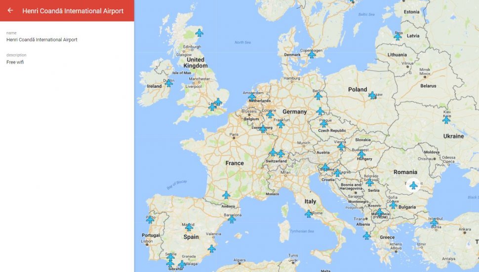 Harta aceasta îți prezintă parolele pentru rețelele WiFi de pe aeroporturi din întreaga lume