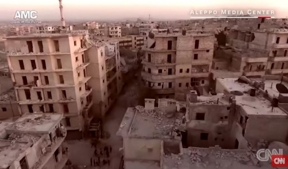 Cum a transformat războiul un oraș considerat odinioară perla Siriei! Imagini tulburătoare filmate în Alep